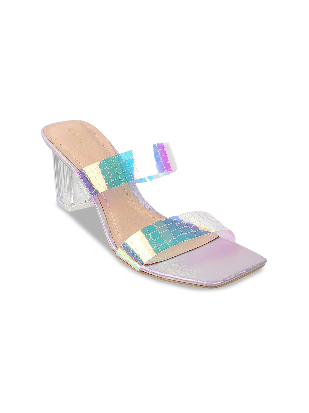 

Mochi Embellished Block Heels, Purple
