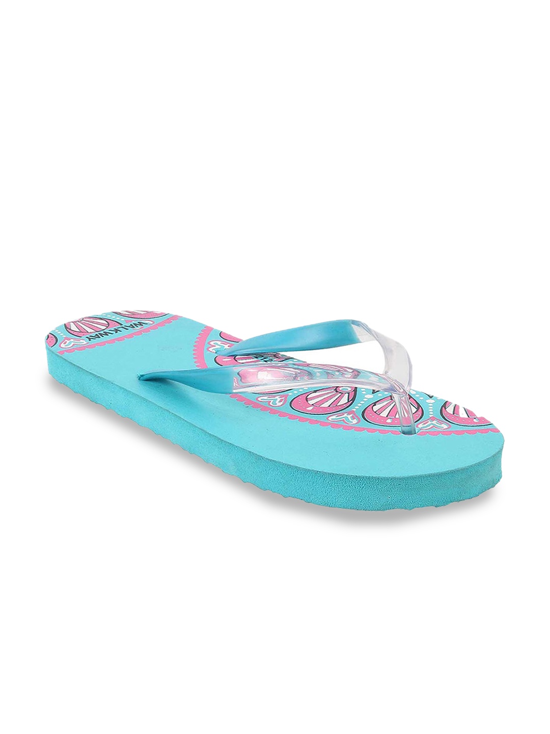 

WALKWAY by Metro Women Blue Printed Thong Flip-Flops