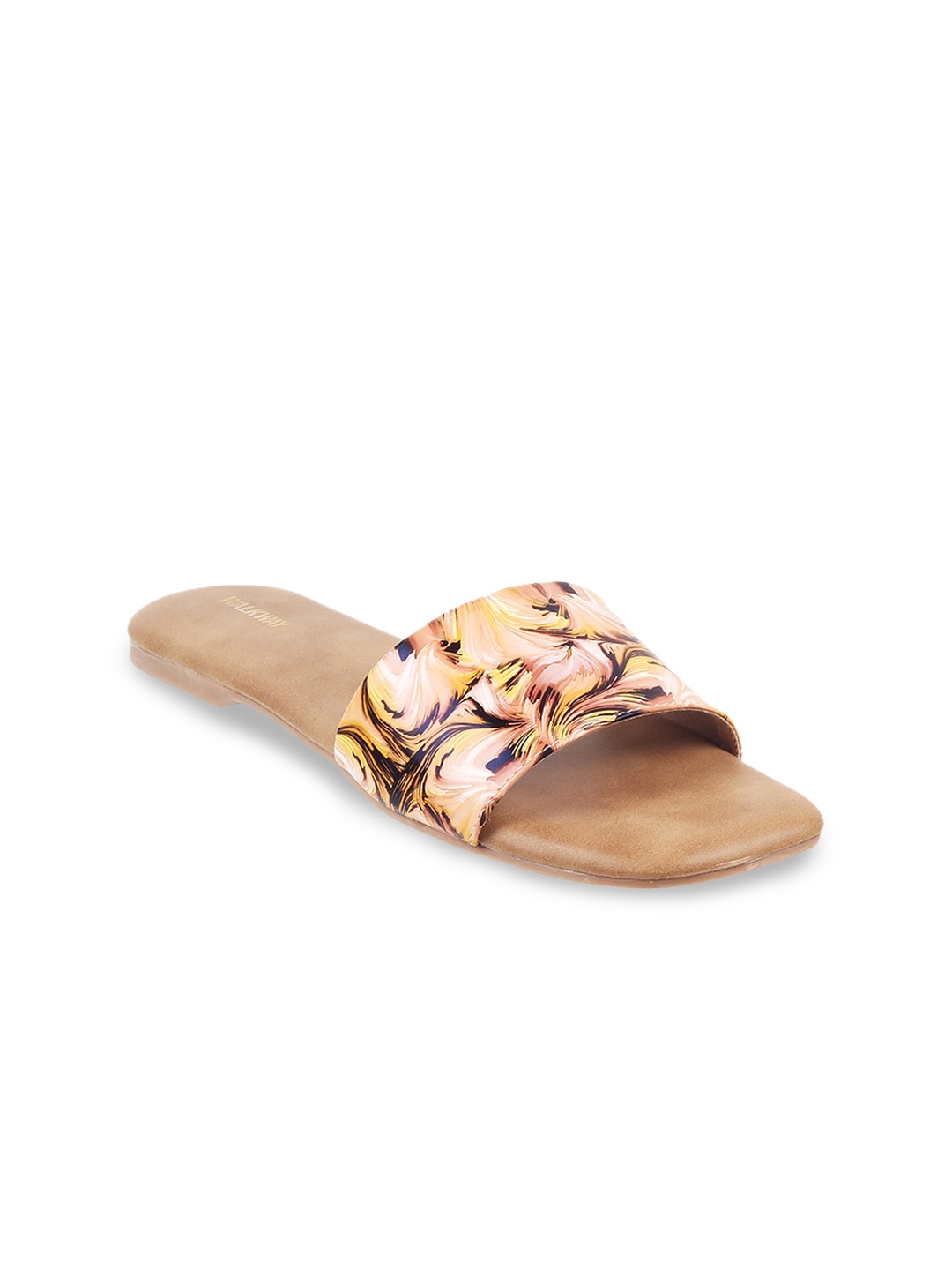 

WALKWAY by Metro Women Pink Printed Open Toe Flats