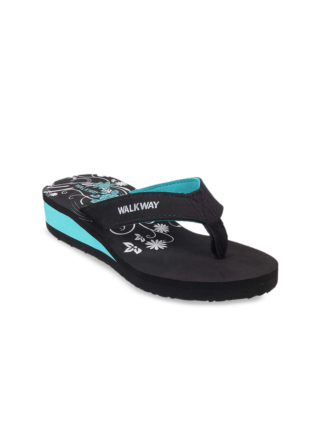 

WALKWAY by Metro Women Black Printed Open Toe Flats