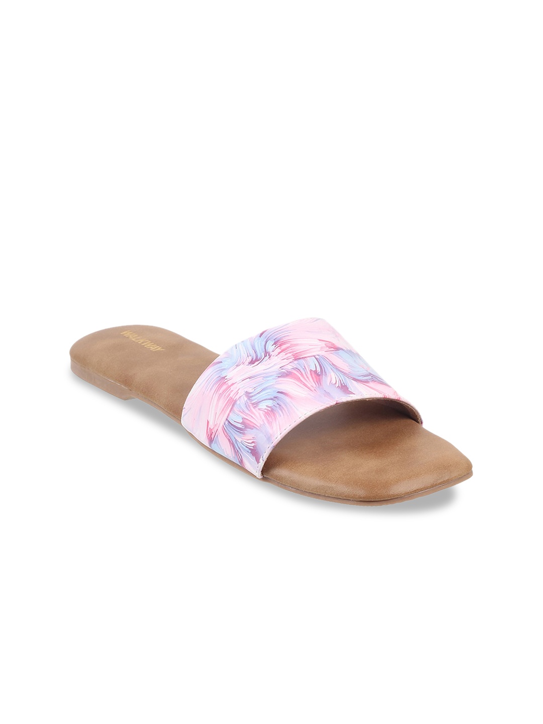 

WALKWAY by Metro Women Pink Printed Open Toe Flats