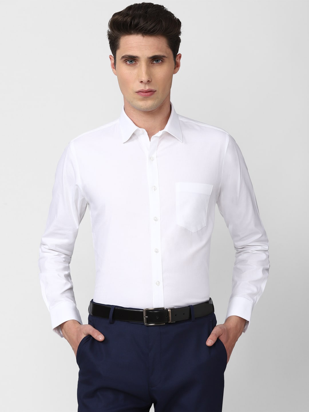 

Van Heusen Men White Slim Fit Formal Shirt