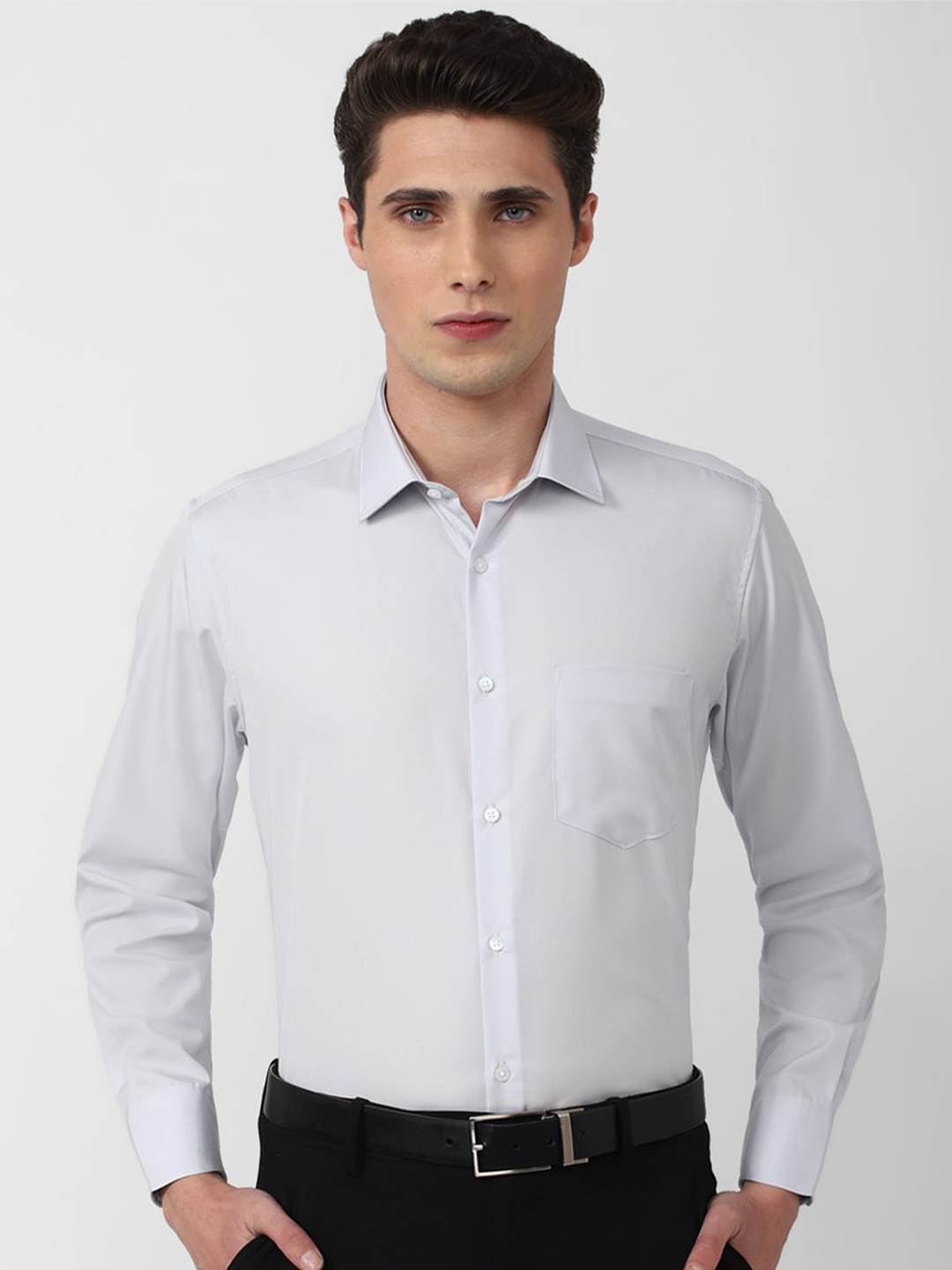 

Van Heusen Men White Pure Cotton Formal Shirt