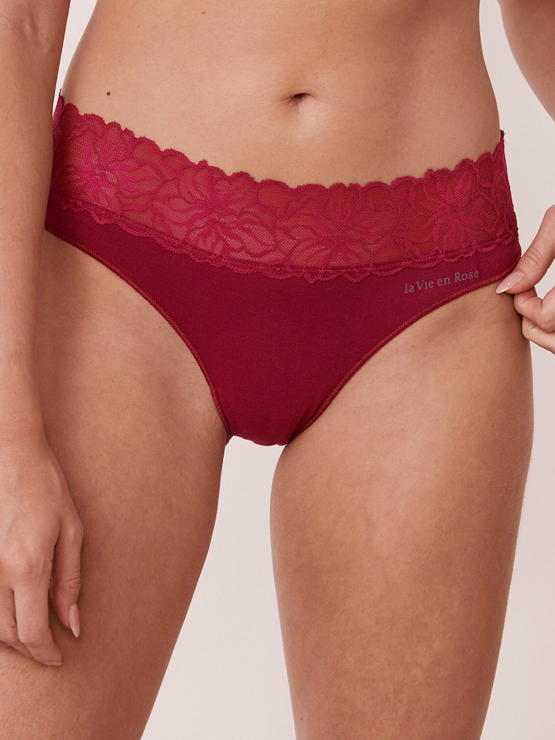 

La Vie en Rose Women Red Bikini Briefs