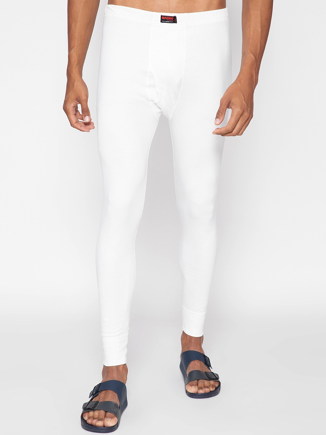 

SPORTO Men White Ultima Ultra-Thin Feather-Soft Thermal Bottom