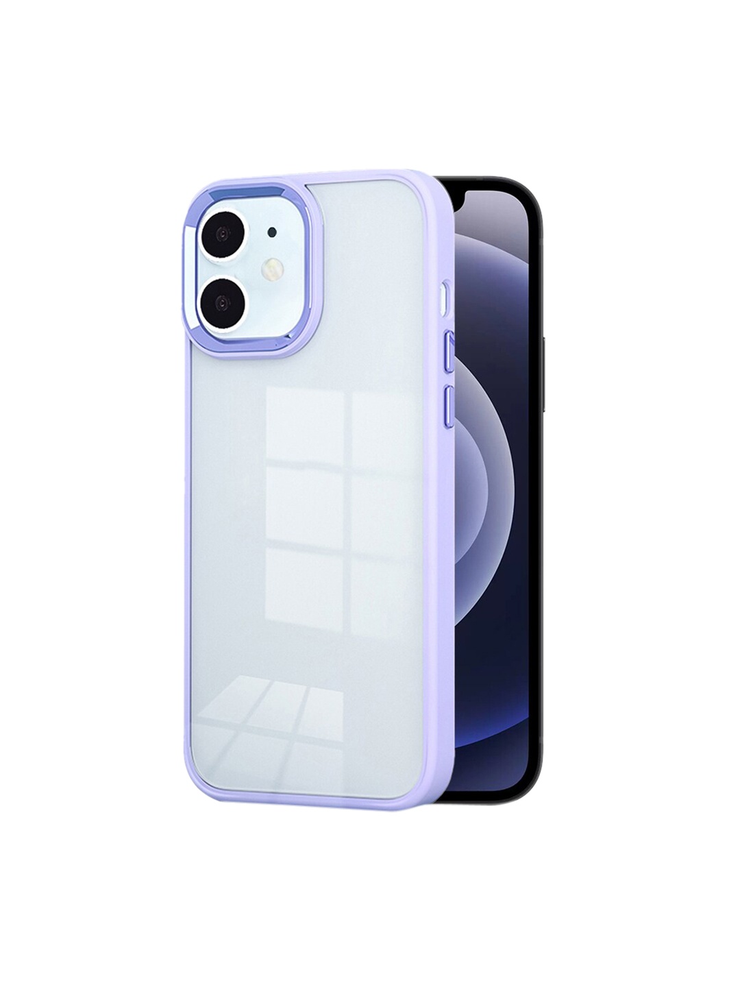 

Karwan Transparent & Purple iPhone 12 Metal Lens Phone Back Cover