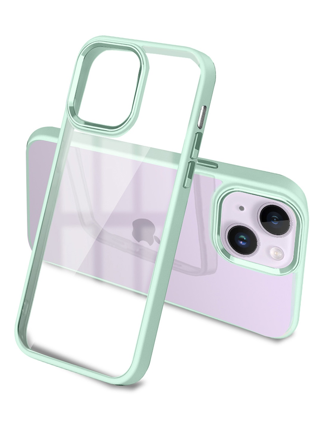 

Karwan Green Transparent Anti-Slip iPhone 14 Phone Back Case