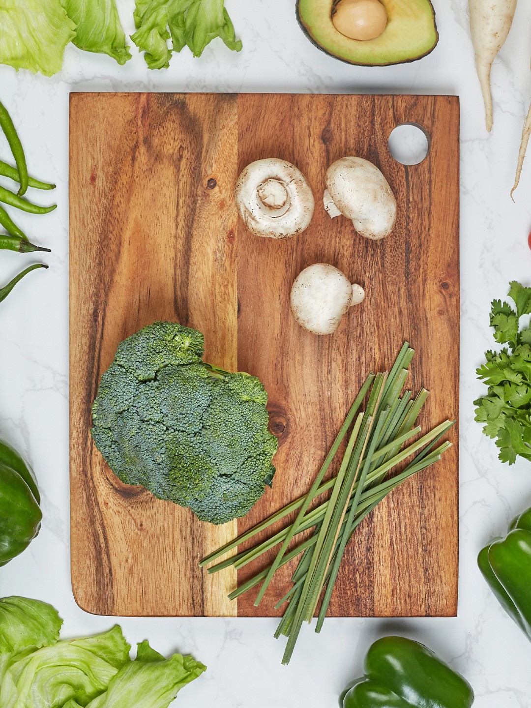 

HomeTown Brown Wooden Chopping Board