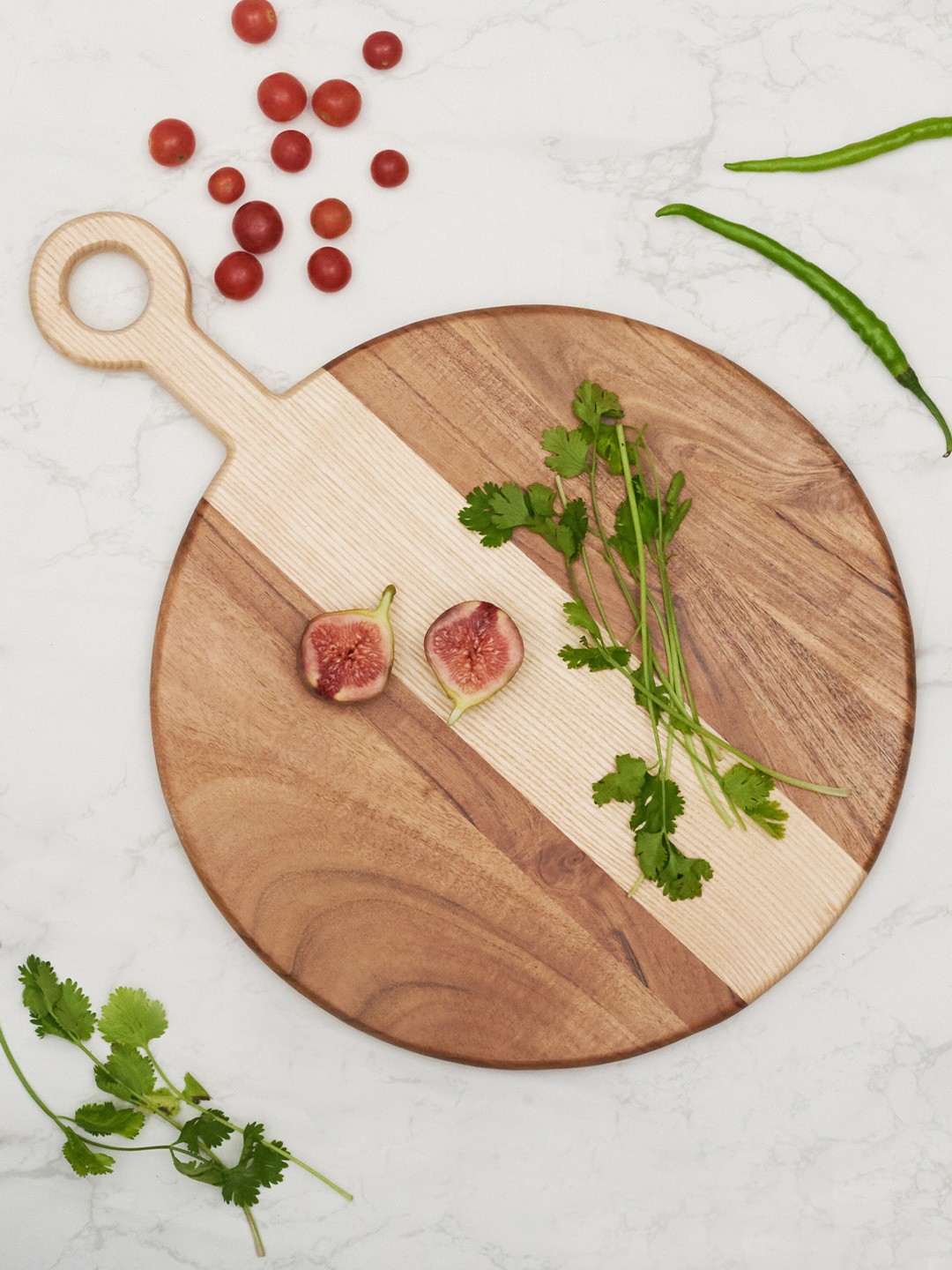 

HomeTown Brown Wood Circolo Chopping Board