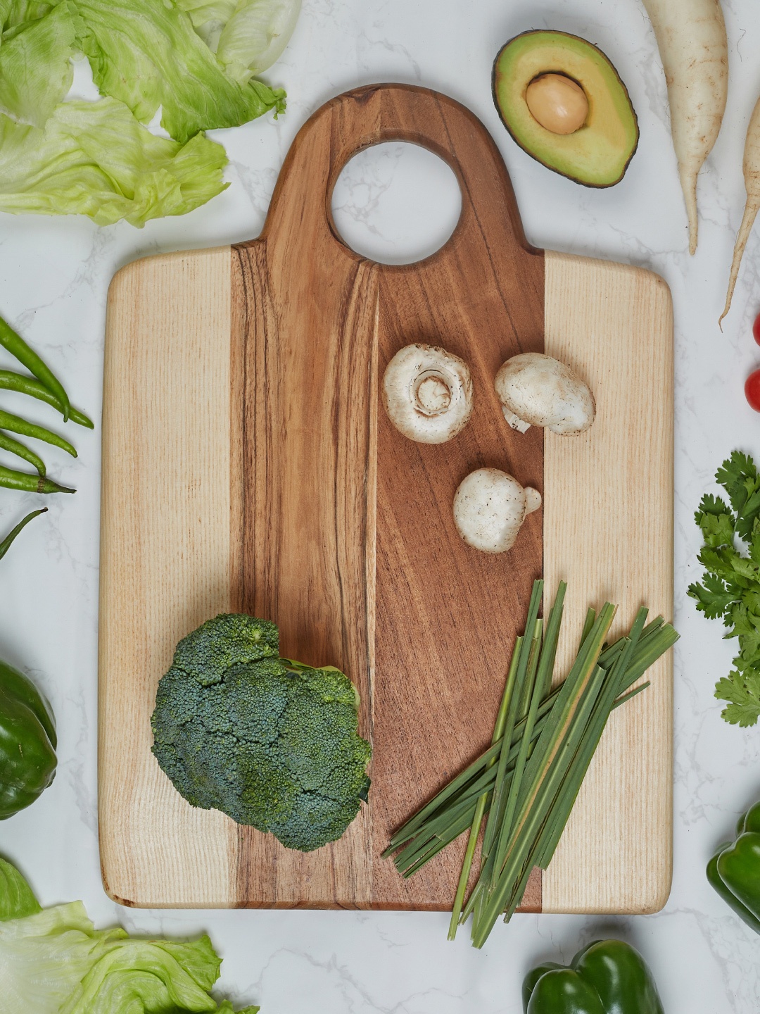 

HomeTown Brown & Beige Textured Chopping Board