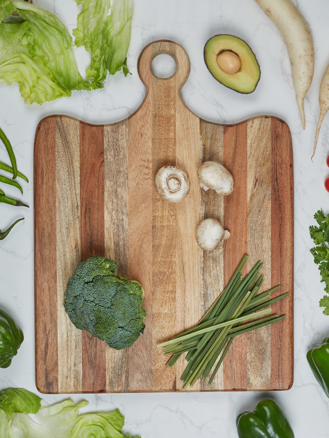 

HomeTown Brown Wooden Chopping Board