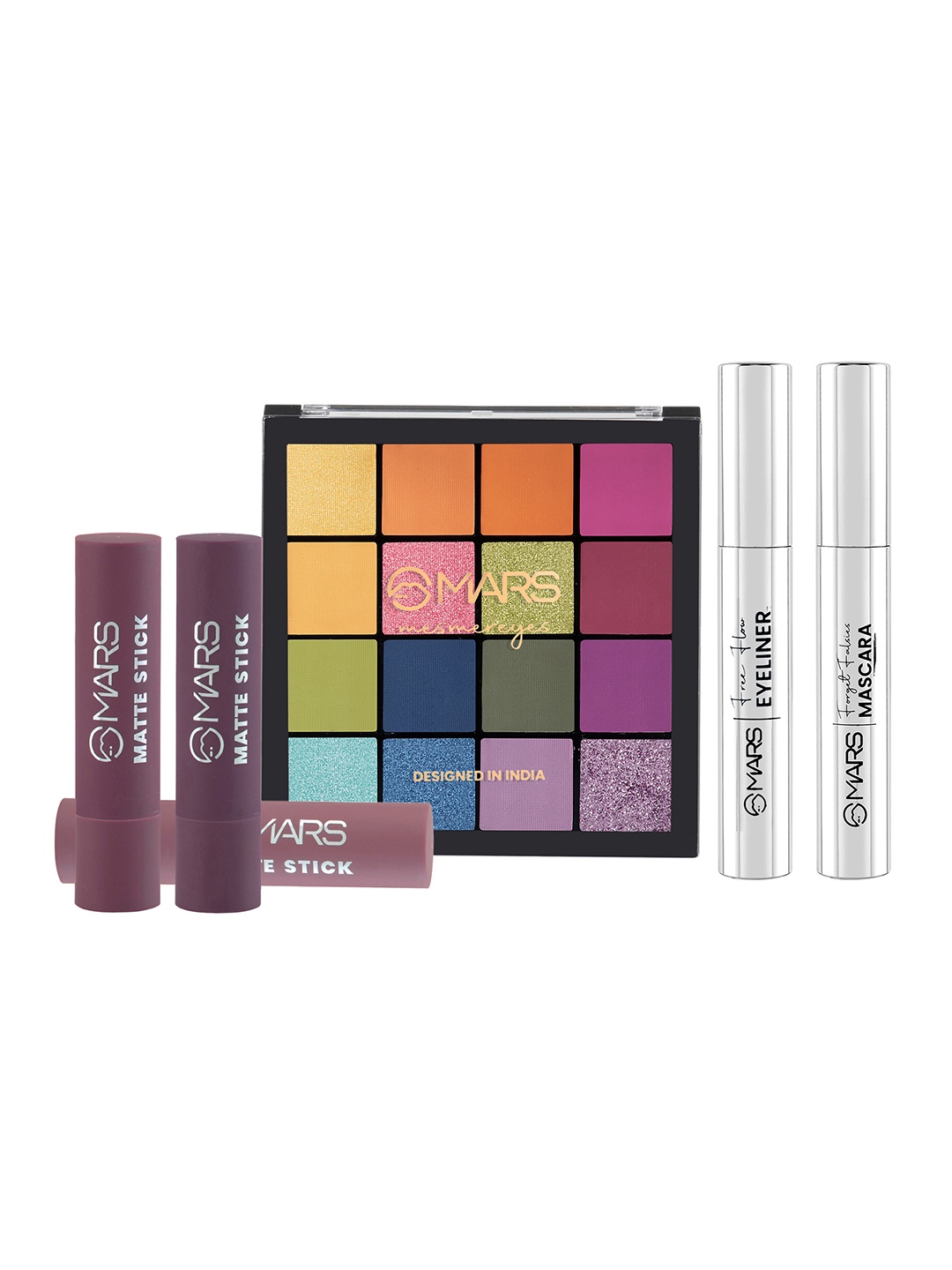 

MARS Mesmereyes Matte & Smudge Proof Makeup Gift Set, Pink