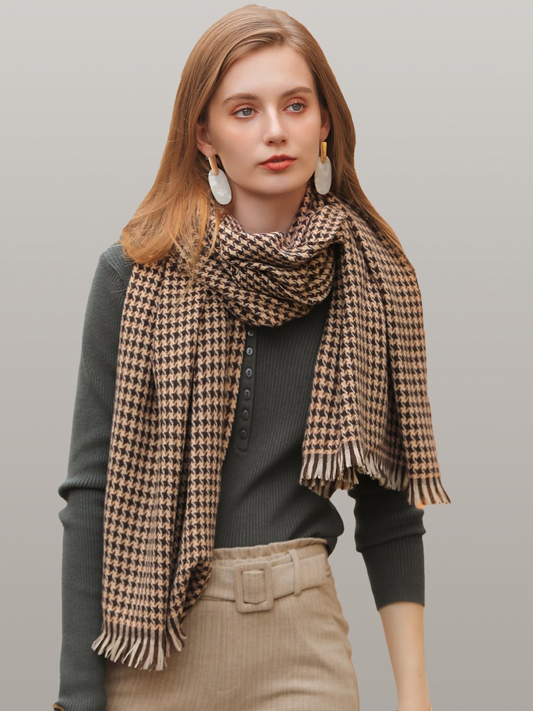 

JC Collection Women Brown Scarf