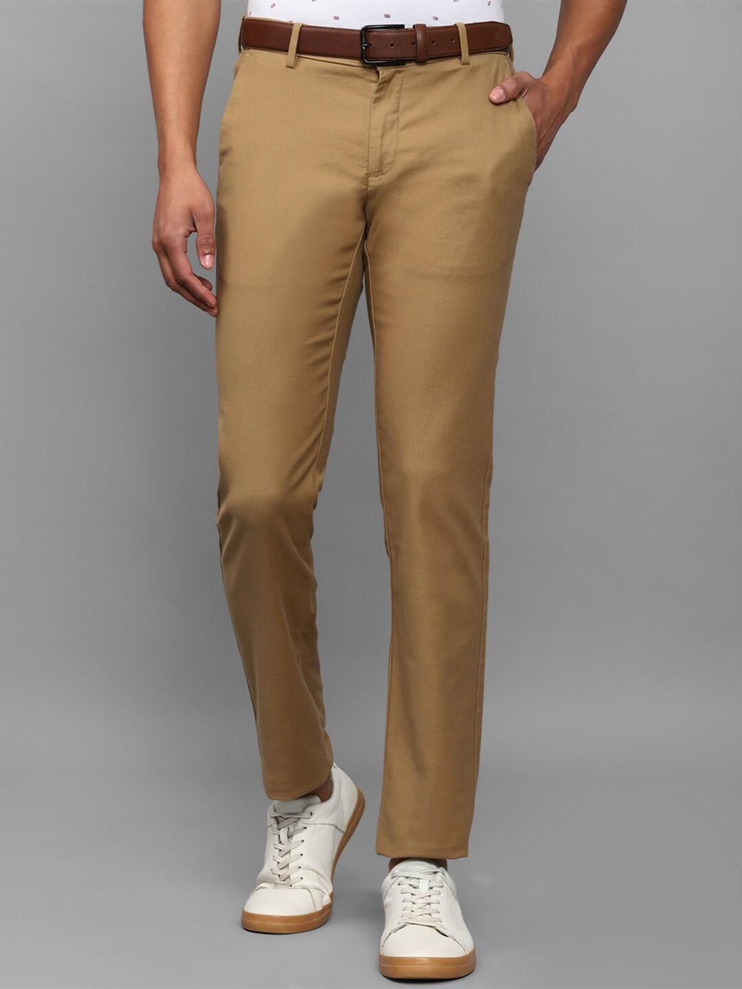 

Allen Solly Men Brown Slim Fit Trousers