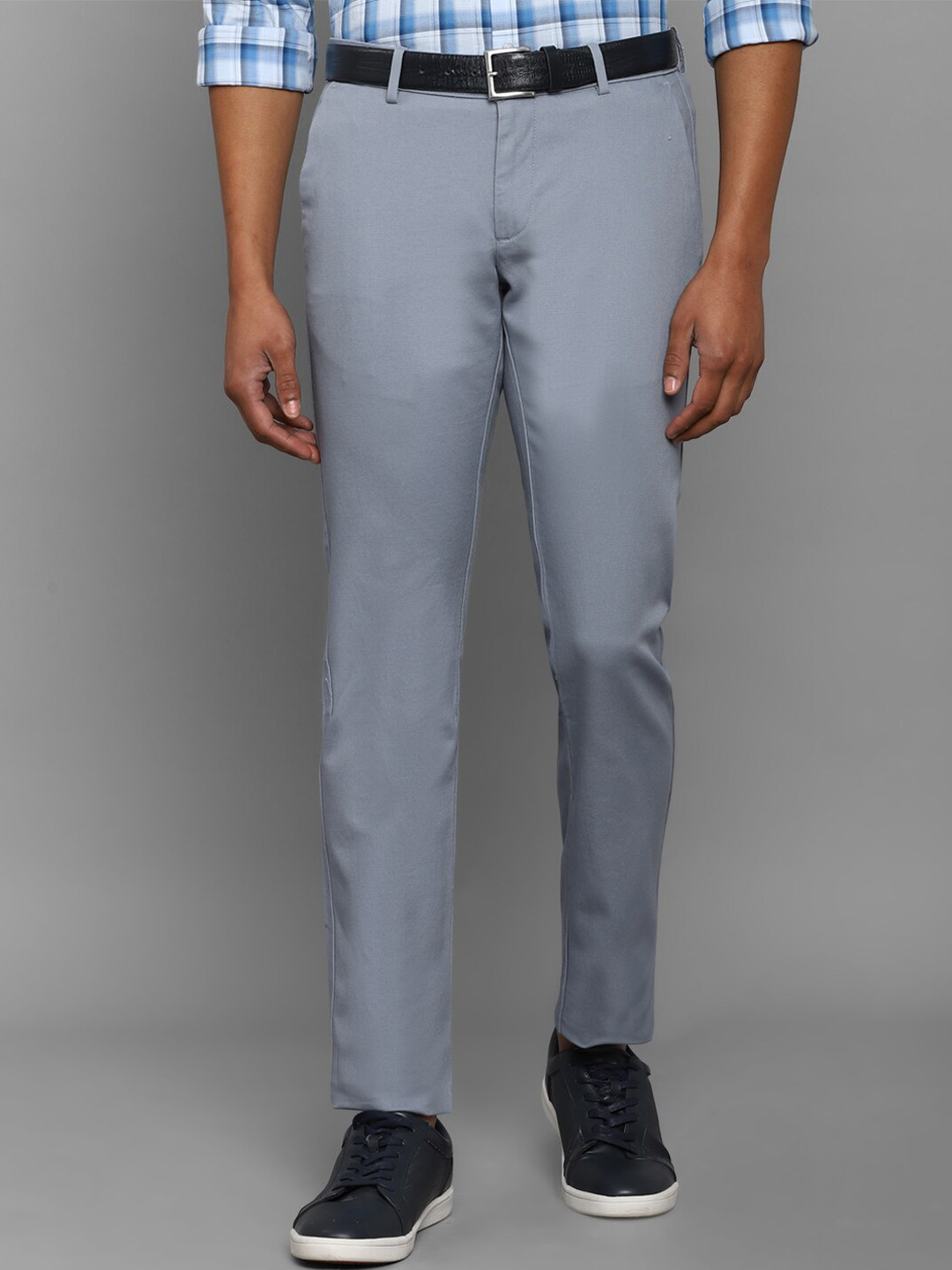

Allen Solly Men Slim Fit Trousers, Grey
