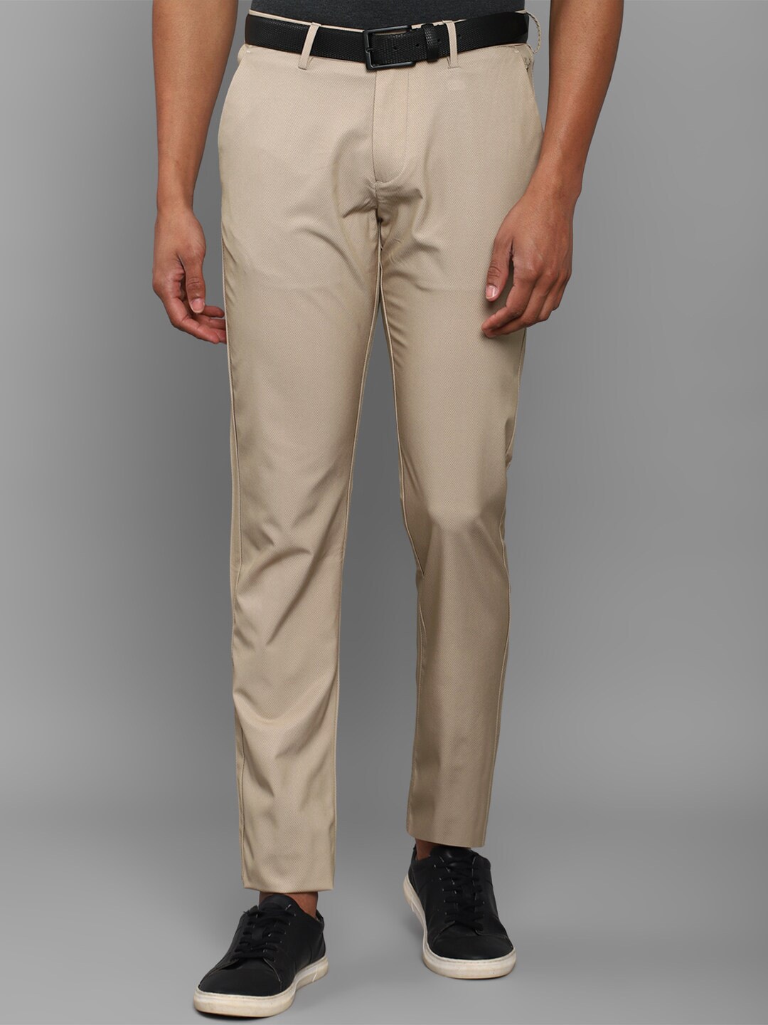 

Allen Solly Men Beige Slim Fit Trouser