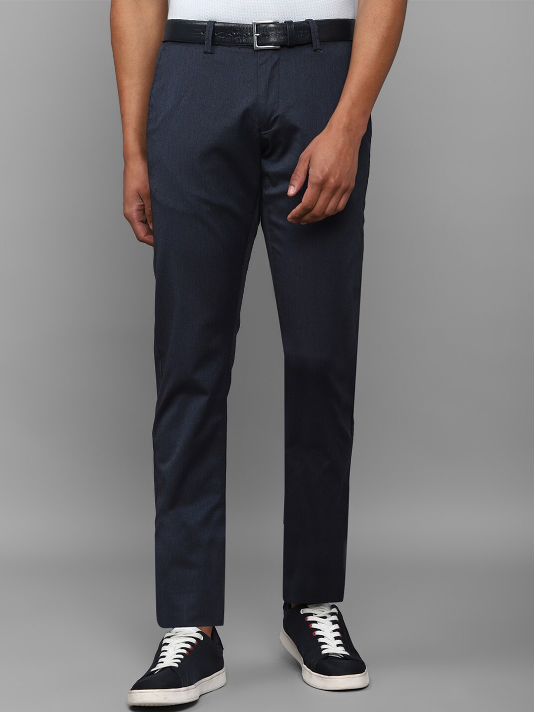

Allen Solly Men Navy Blue Slim Fit Trouser