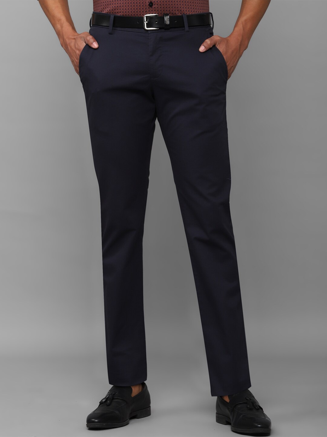 

Allen Solly Sport Men Navy Blue Slim Fit Formal Trouser