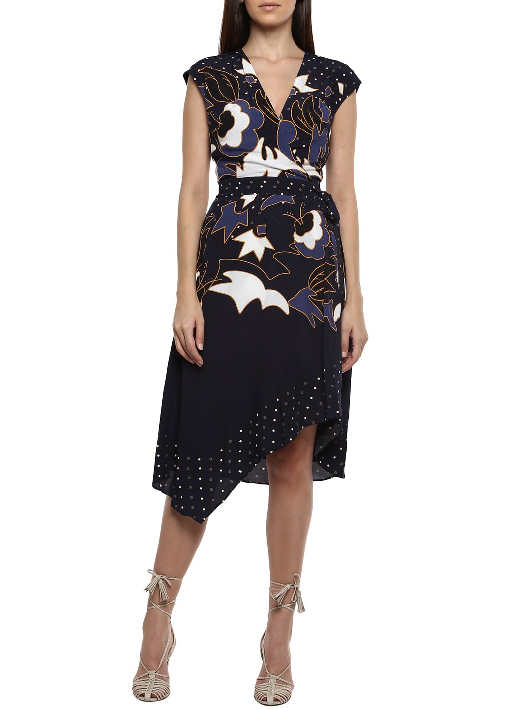 

Ted Baker Black & Navy Blue Maxi Dress