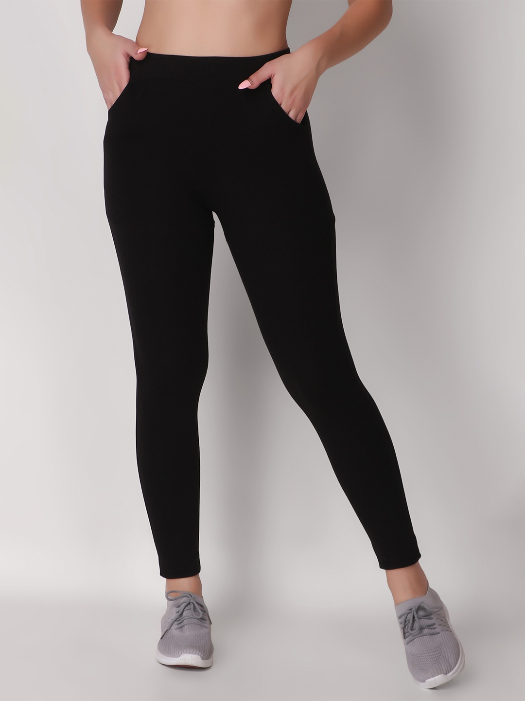 

Keepfit Slim fit Ankle Length Super Soft Tights, Black