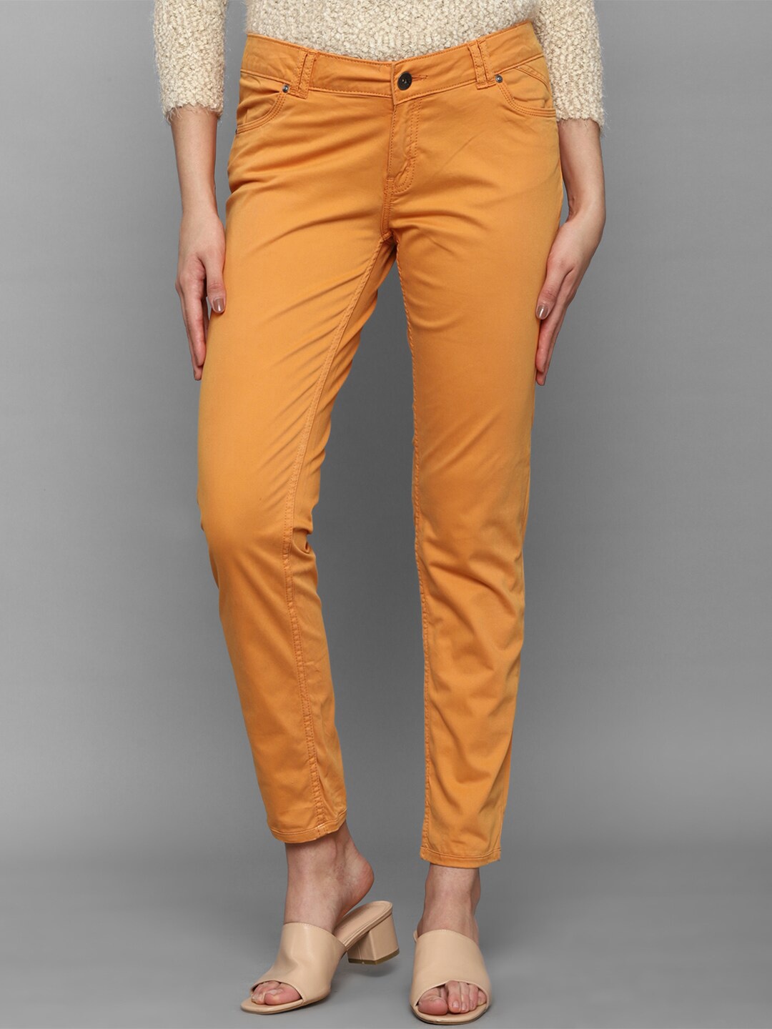

Allen Solly Woman Women Orange Slim Fit Trouser