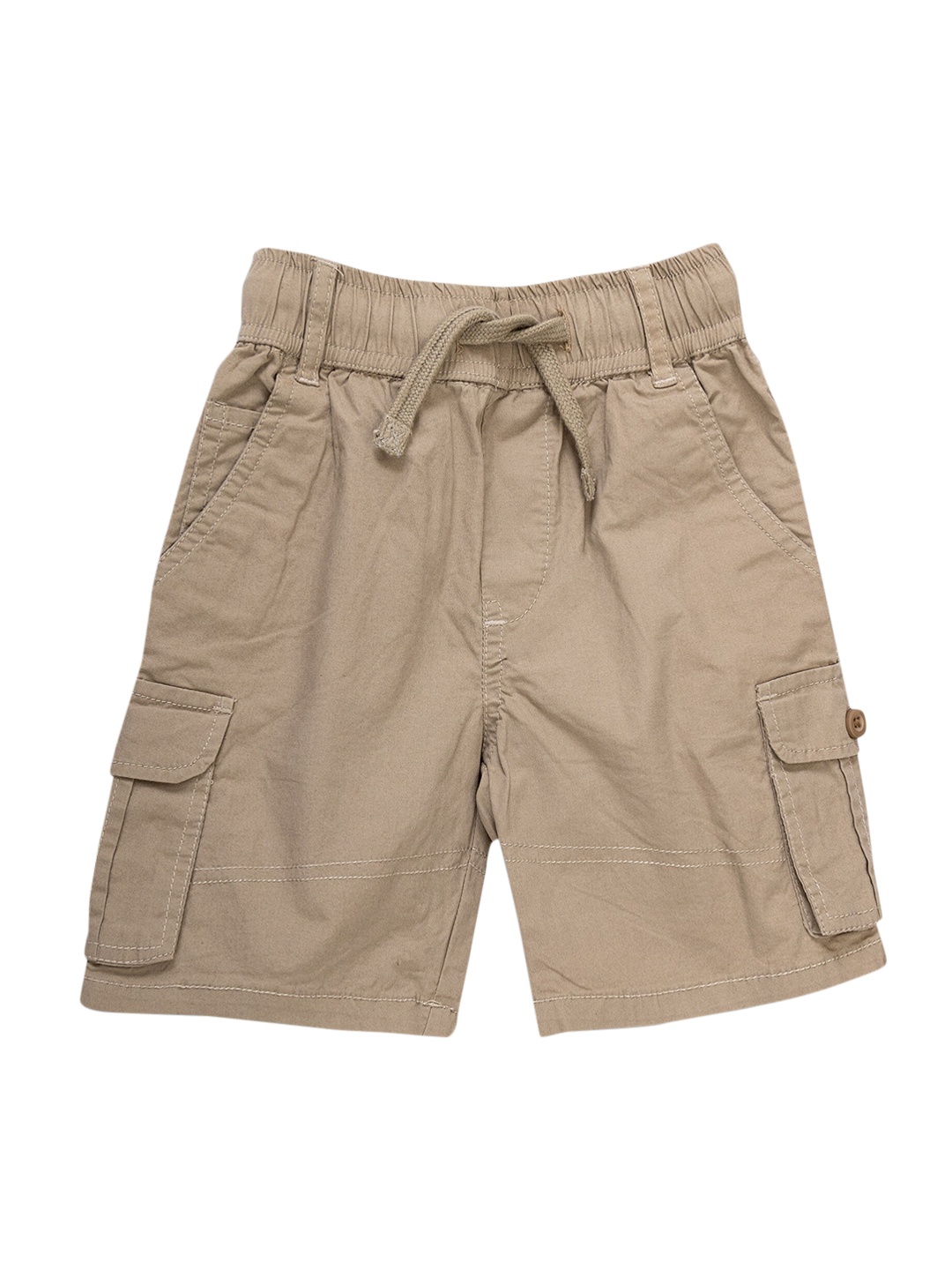 

JusCubs Boys Beige Cotton Outdoor Cargo Shorts