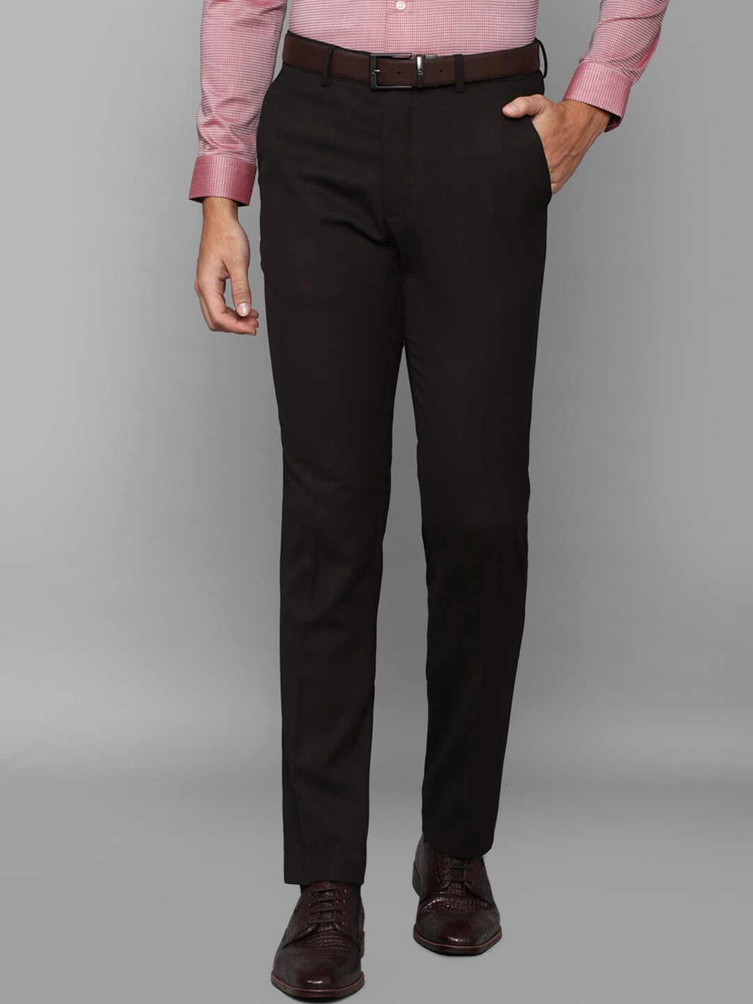 

Louis Philippe Men Slim Fit Trousers, Black