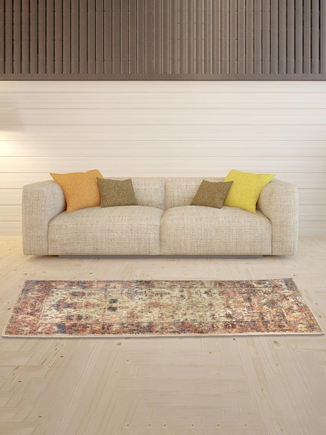 

Athome by Nilkamal Rust-Coloured Printed Carpet