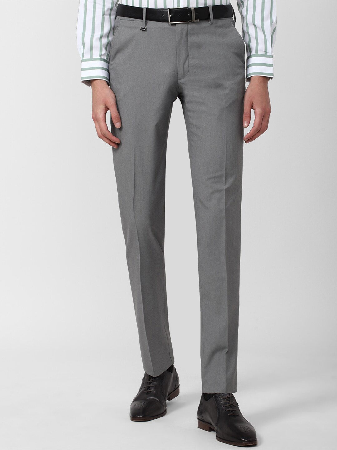 

Van Heusen Men Grey Slim Fit Trousers