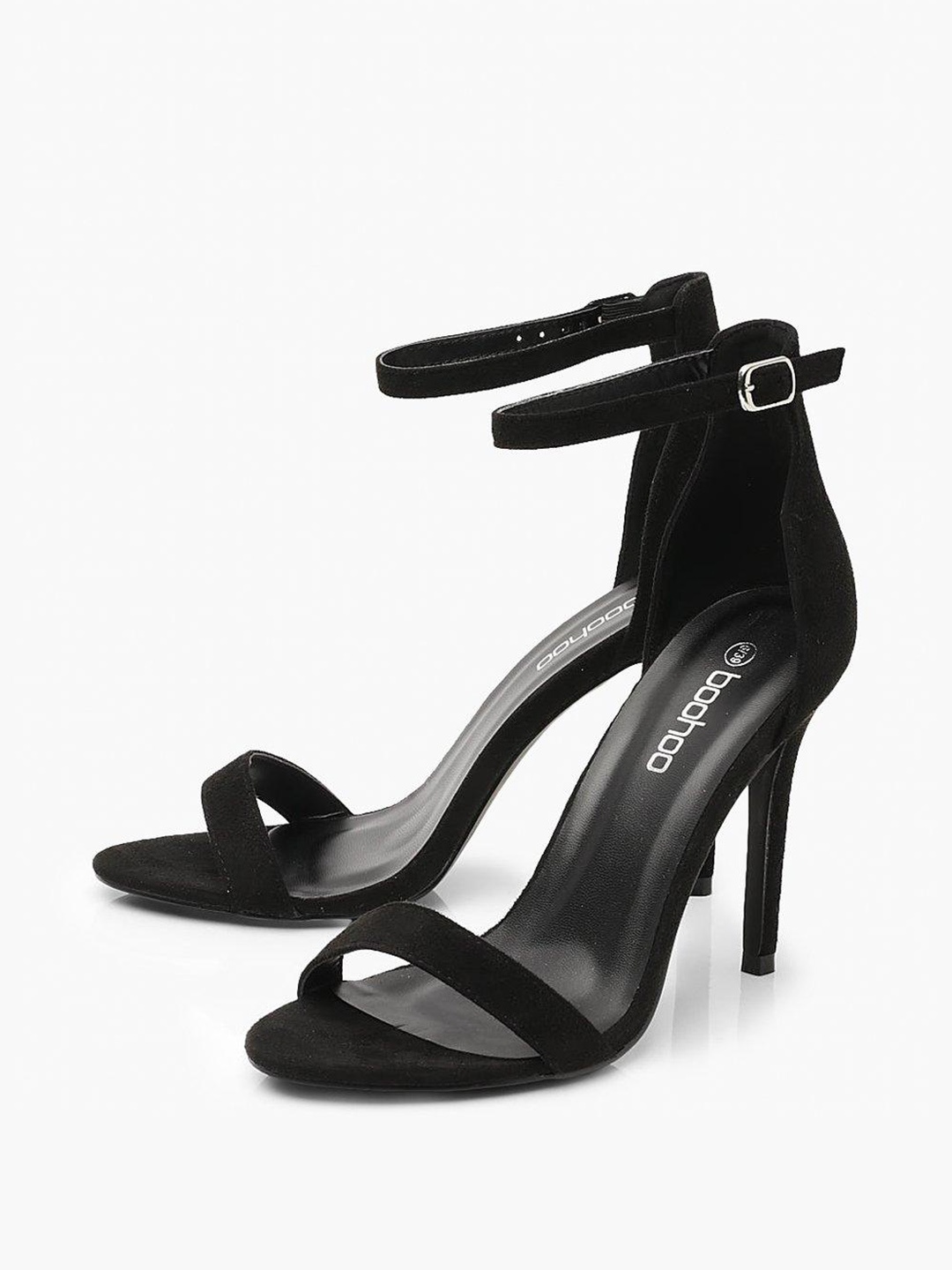 

Boohoo Black Mid-Top Stiletto Heels