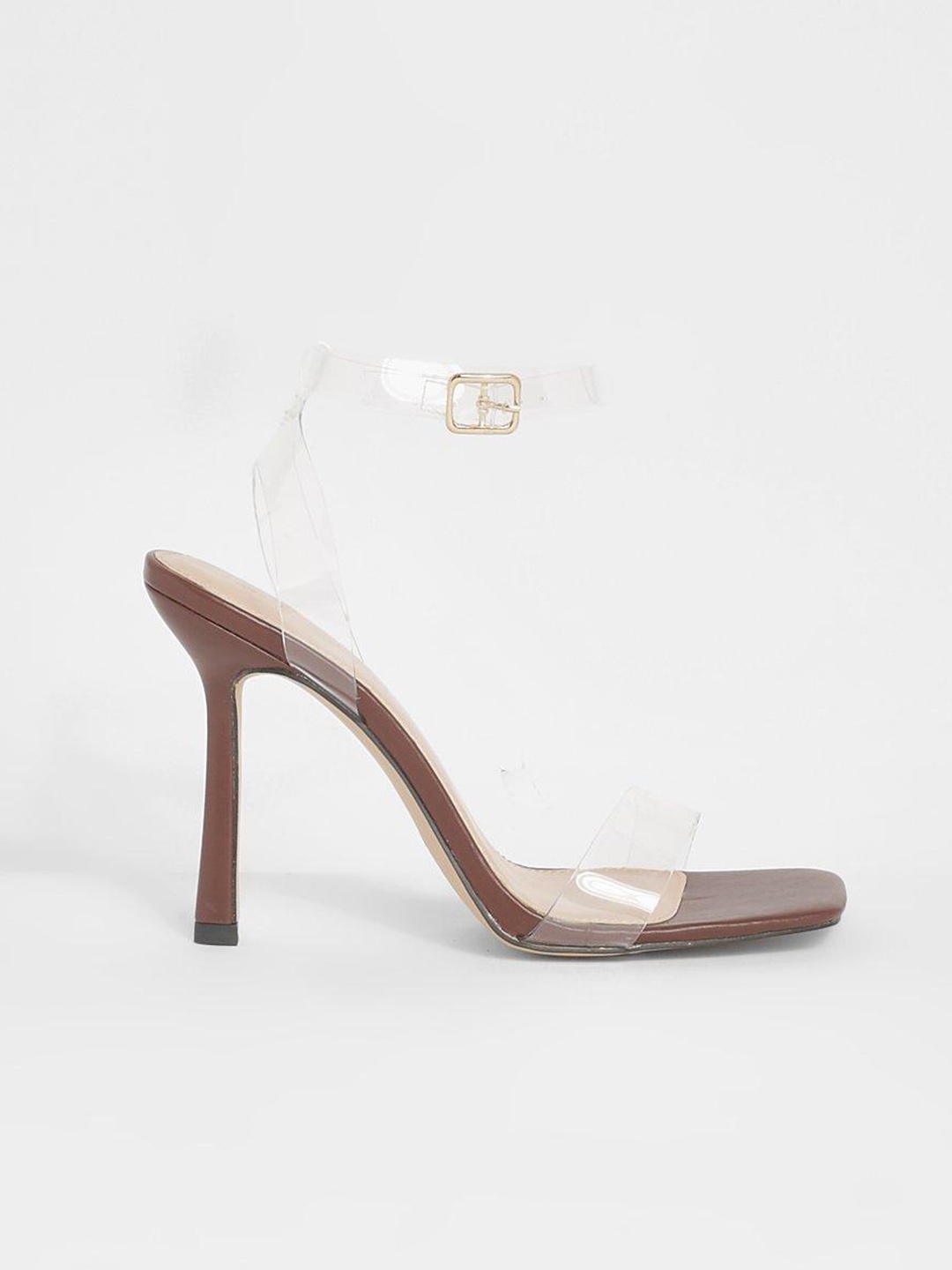 

Boohoo Transparent Wide Fit Stiletto Heels