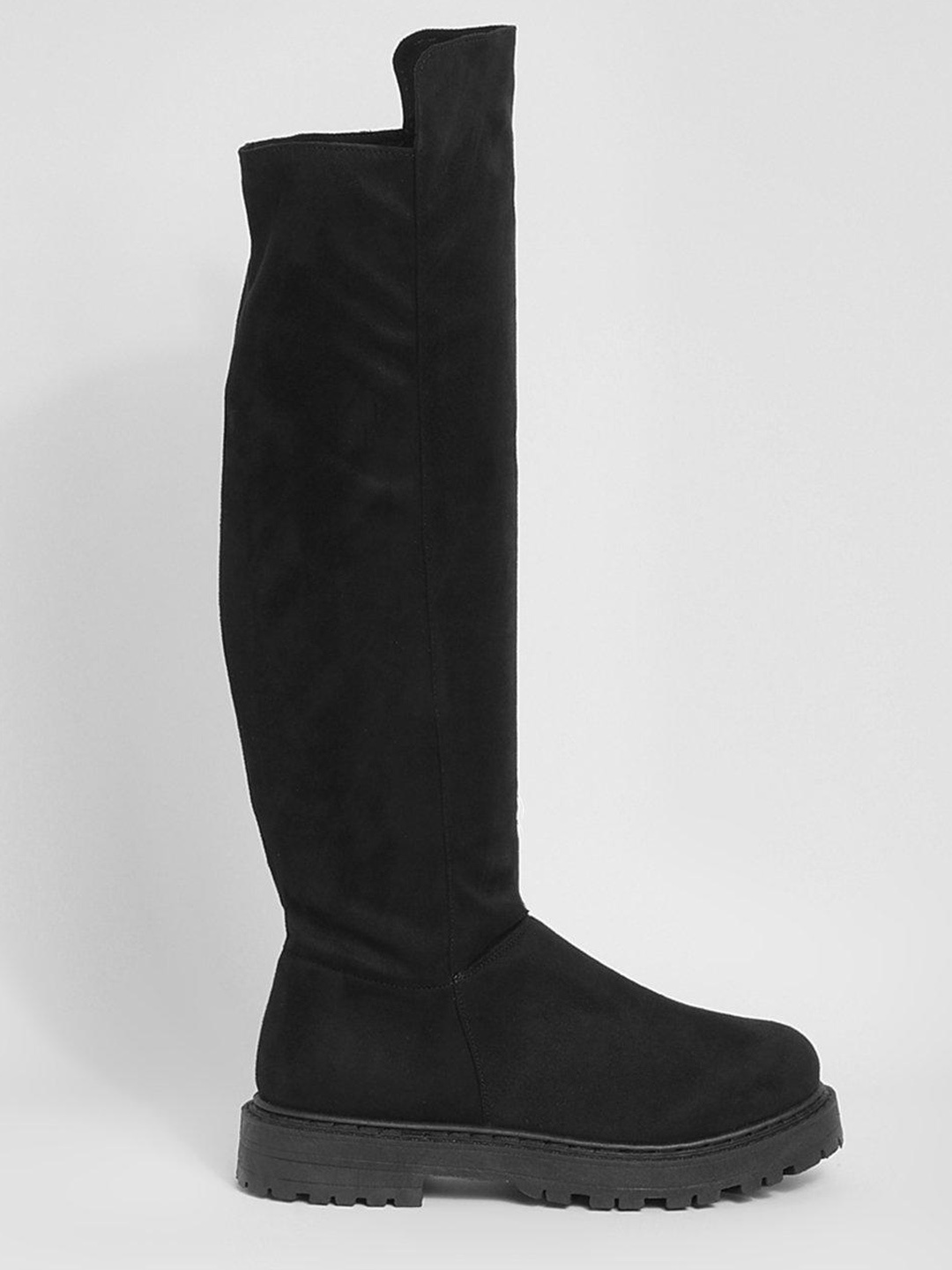 

Boohoo Black High-Top Regular Boots