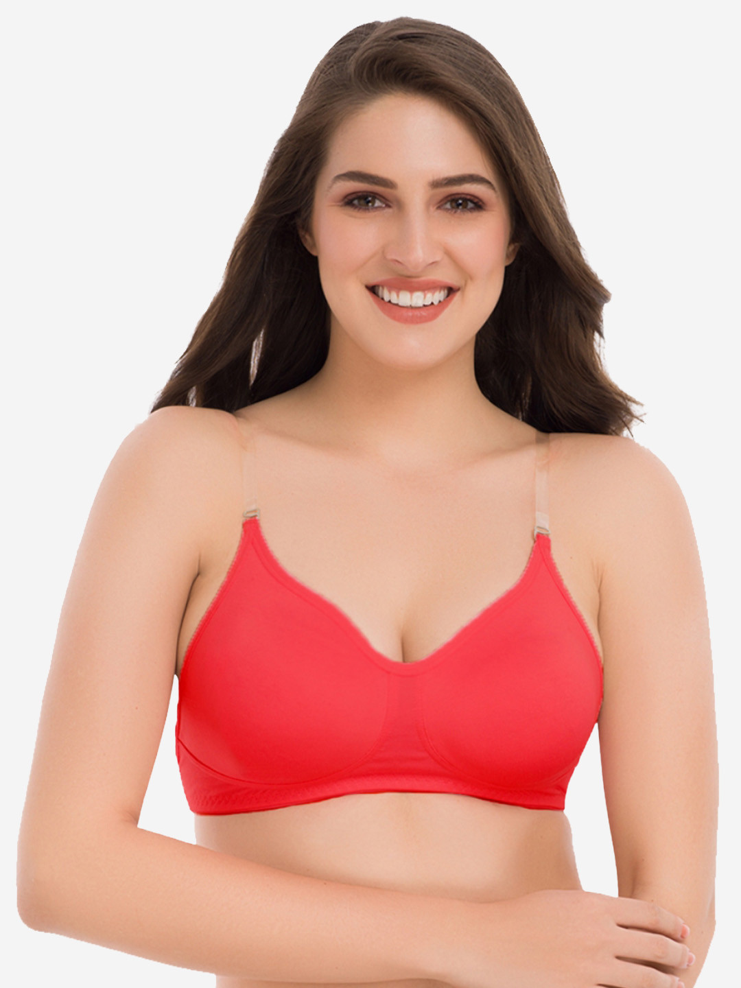

GROVERSONS Paris Beauty Red Non Padded & Non-Wired Cotton Bra