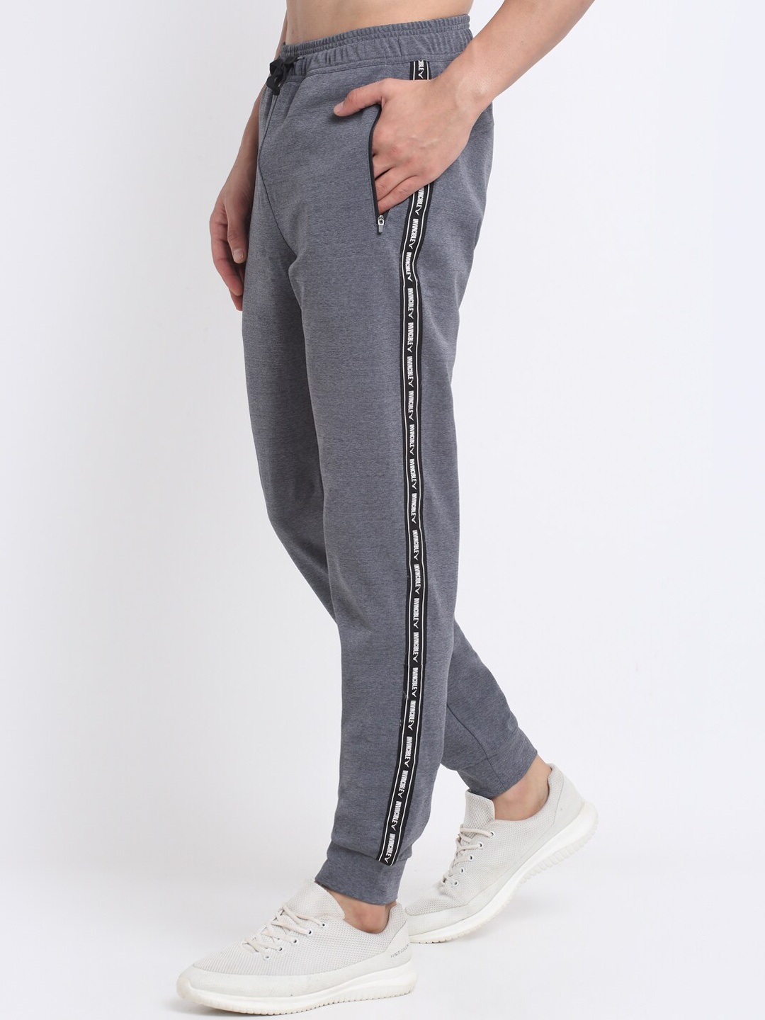 

Invincible Men Regular Fit Jogger, Grey melange