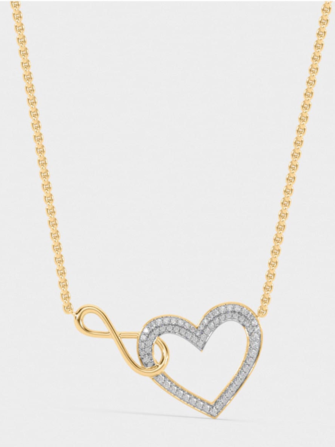 

Tipsyfly Gold-Toned & White Brass Rhodium-Plated Chain