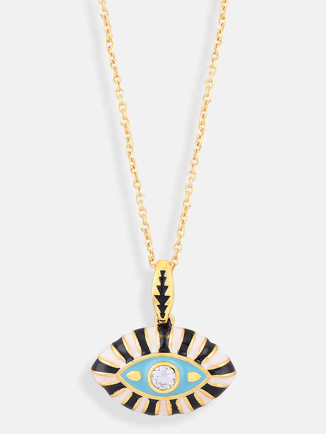 

Tipsyfly Gold-Plated & Black Brass Gold-Plated Necklace