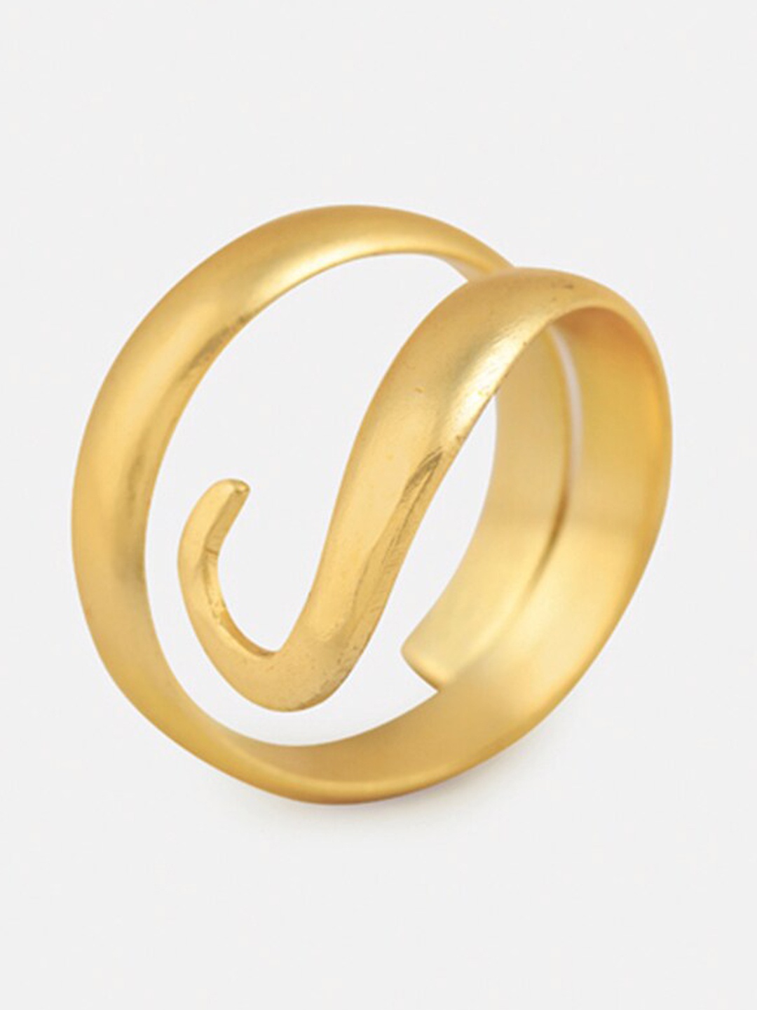 

Tipsyfly Gold-Plated Swirl Adjustable Finger Ring