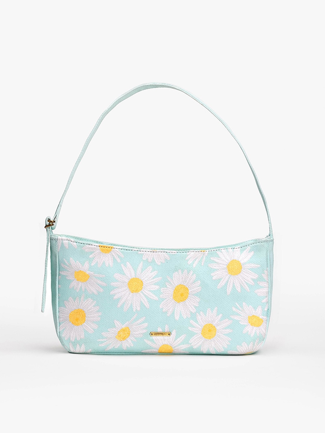 

EcoRight Blue Floral Printed Structured Cotton Shoulder Bag