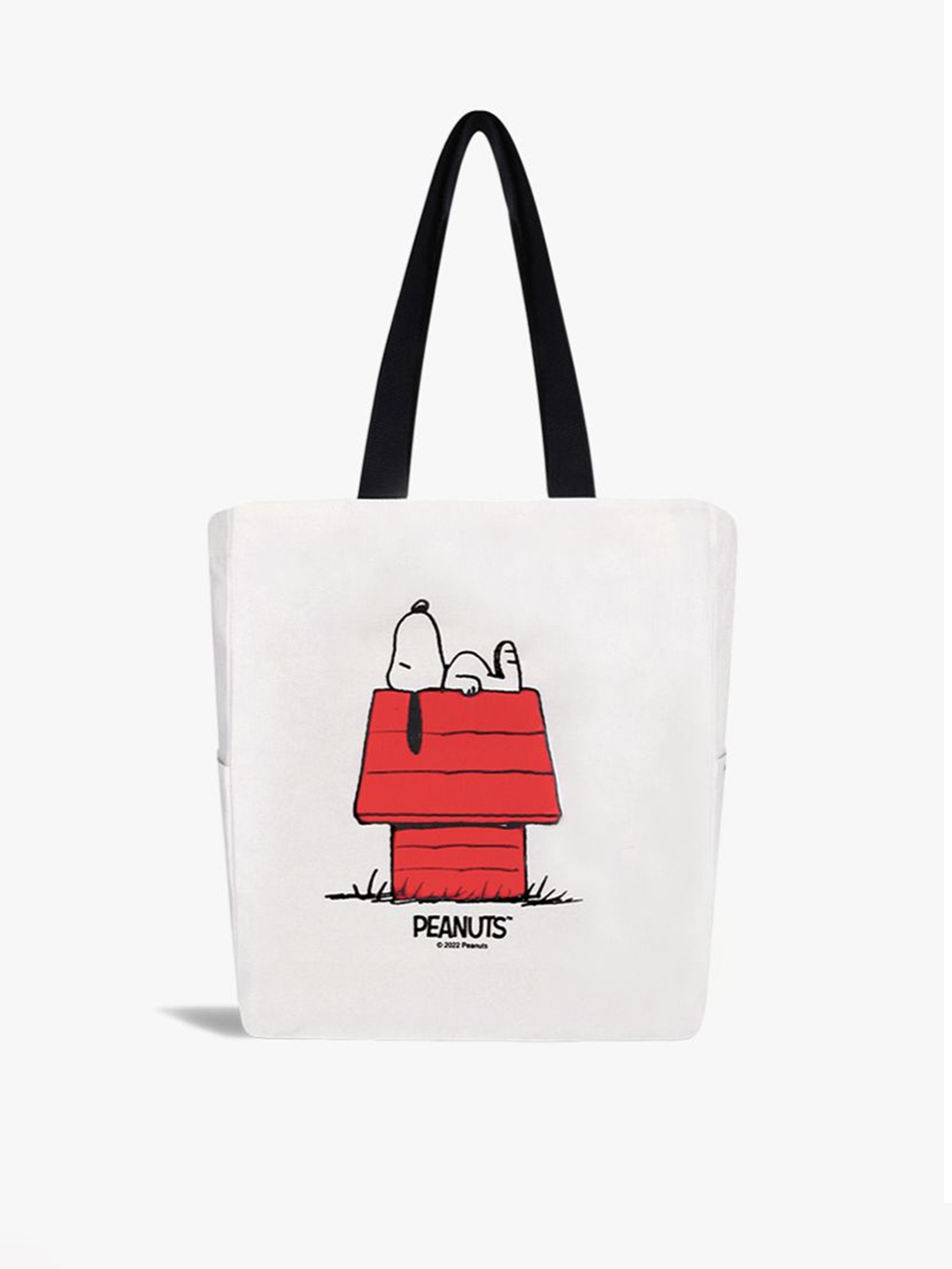 

EcoRight Women Cotton Printed Shopper Tote Bag, White