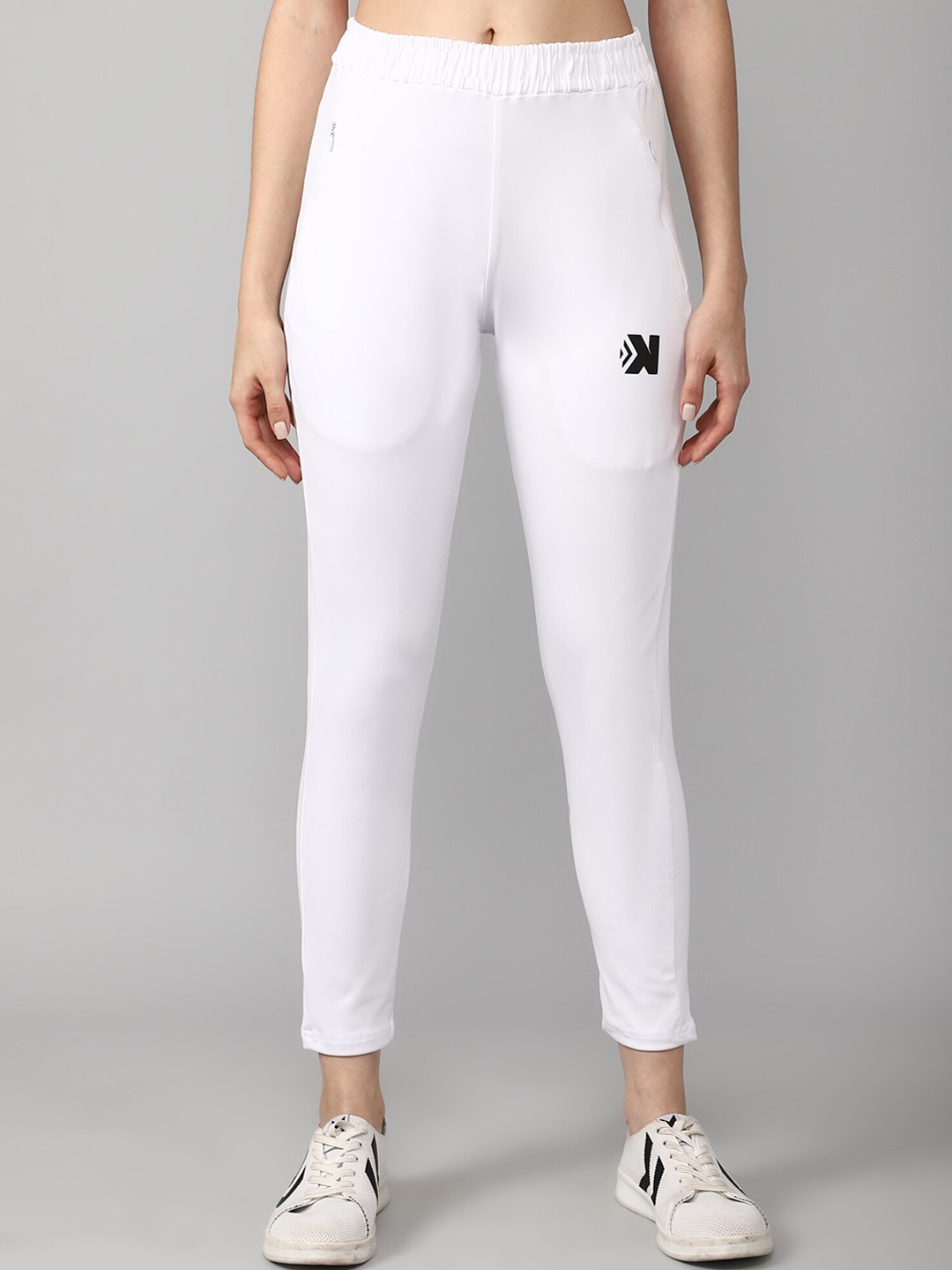 

JACKDANZA Women White Track Pants