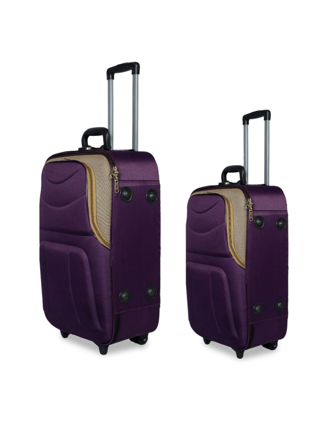 

Trumpkin Set Of 2 Purple Soft-Case Trolley Bag