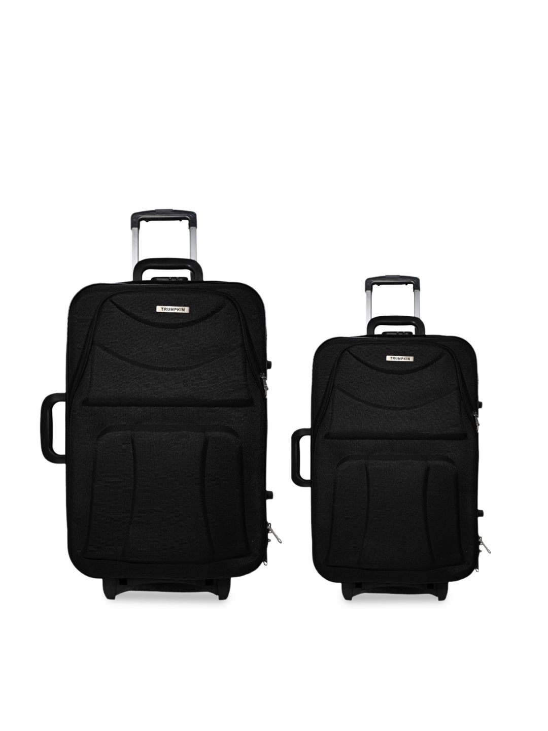 

Trumpkin Set Of 2 Black Cabin & Medium Softsided Trolley Bag