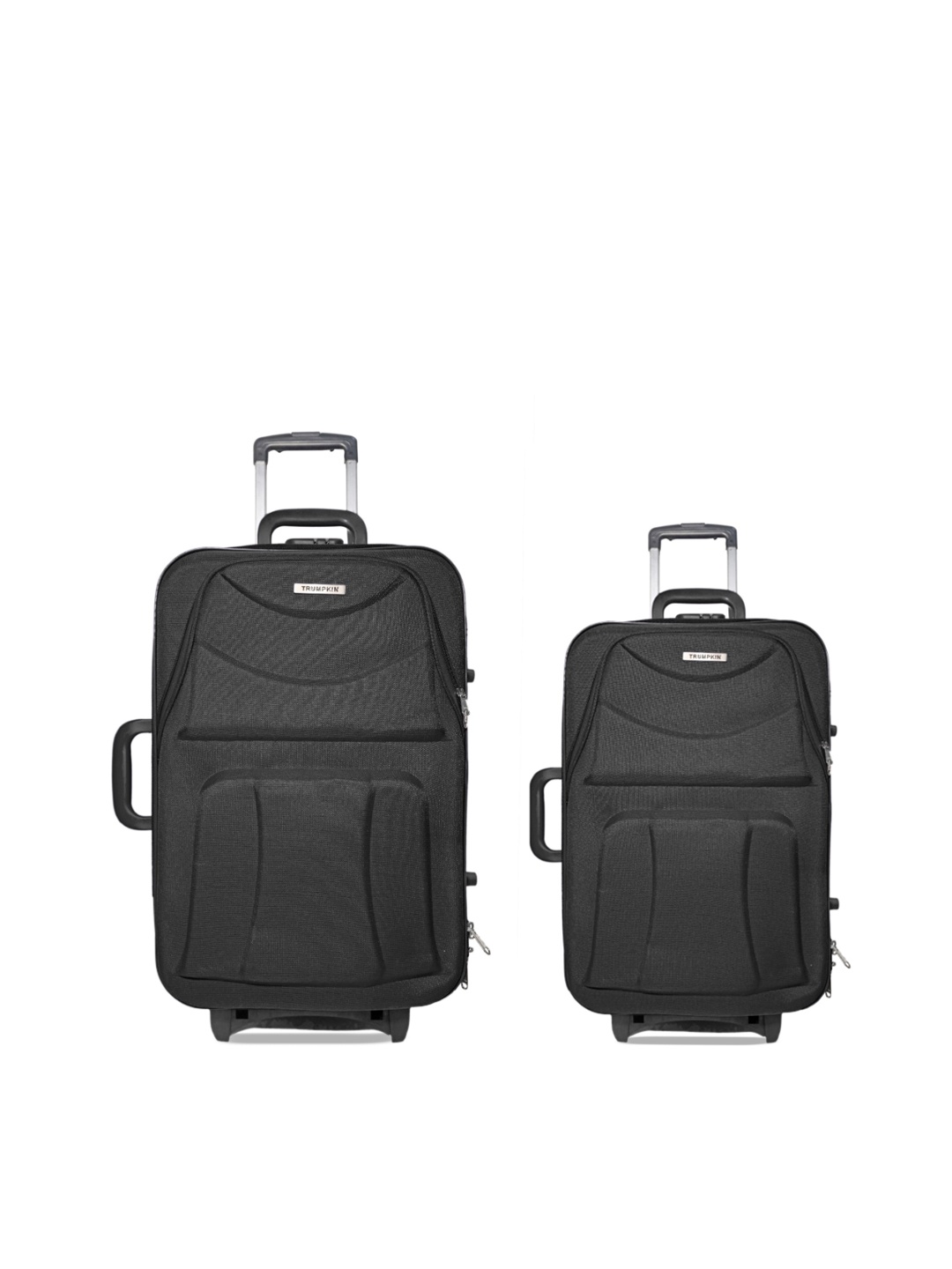 

Trumpkin Set Of 2 Grey Soft-Case Trolley Bag