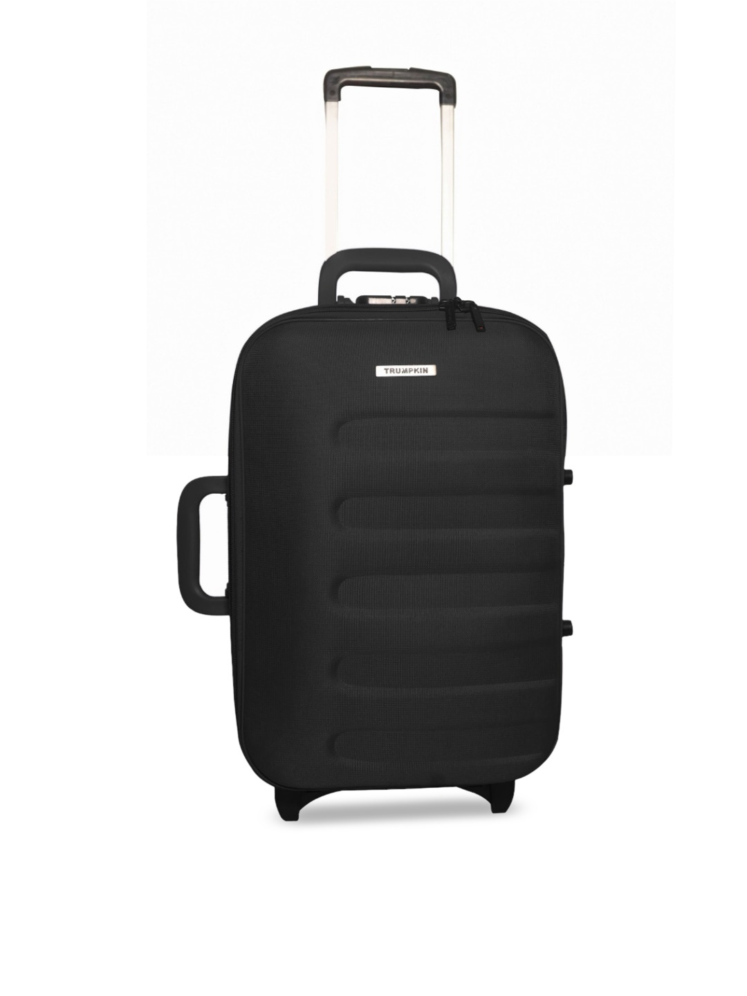 

Trumpkin Black Textured Soft-Sided Trolley Suitcase