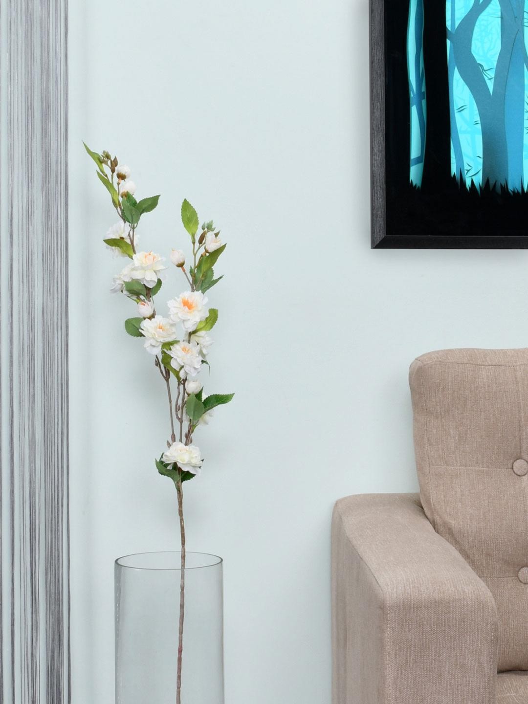 

Athome by Nilkamal White Hawthorn Artificial Flower Stick
