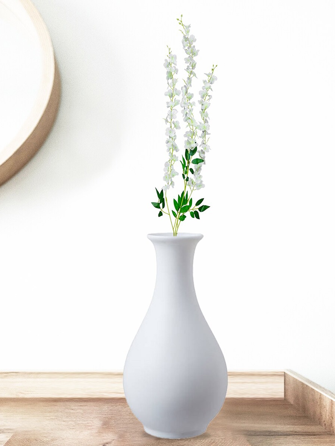 

Athome by Nilkamal White Wisteria Artificial Flowers