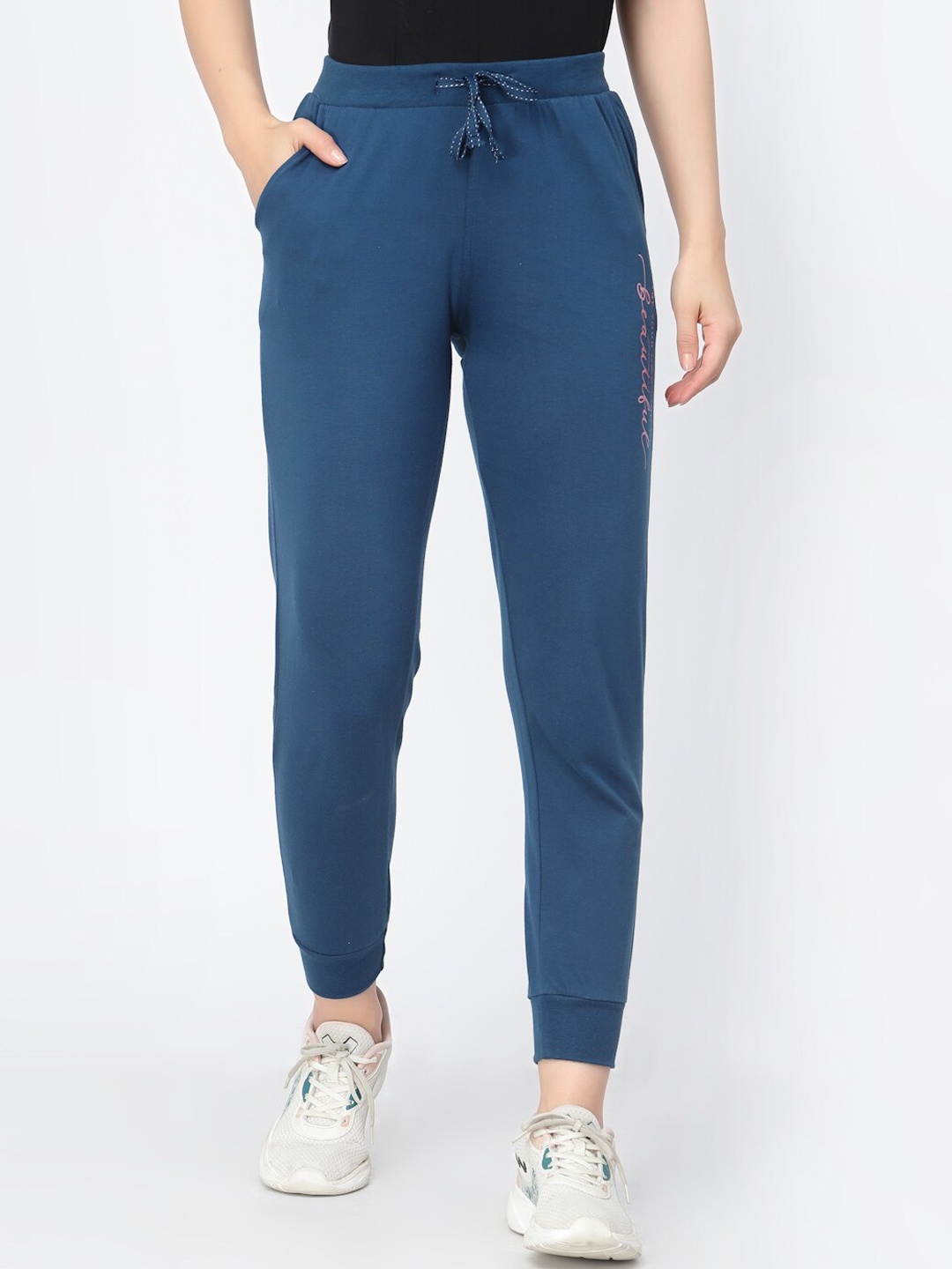 

Sweet Dreams Women Navy Blue Relaxed-fit Lounge Pants