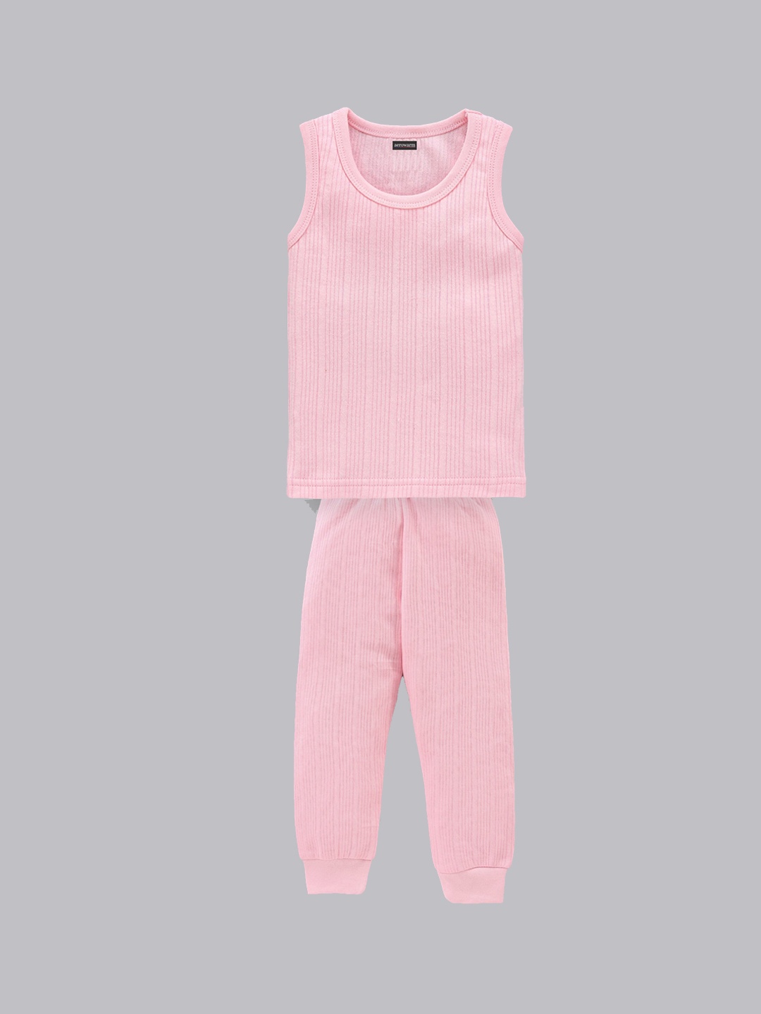 

Aerowarm Infants Pink Solid Thermal Set