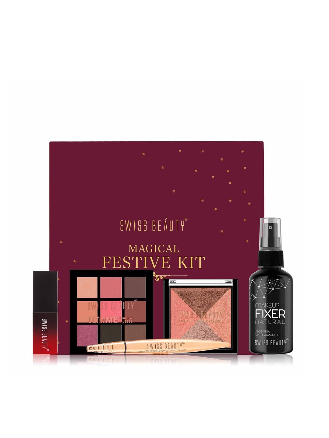

SWISS BEAUTY Magical Festive Makeup Gift Set, Multi
