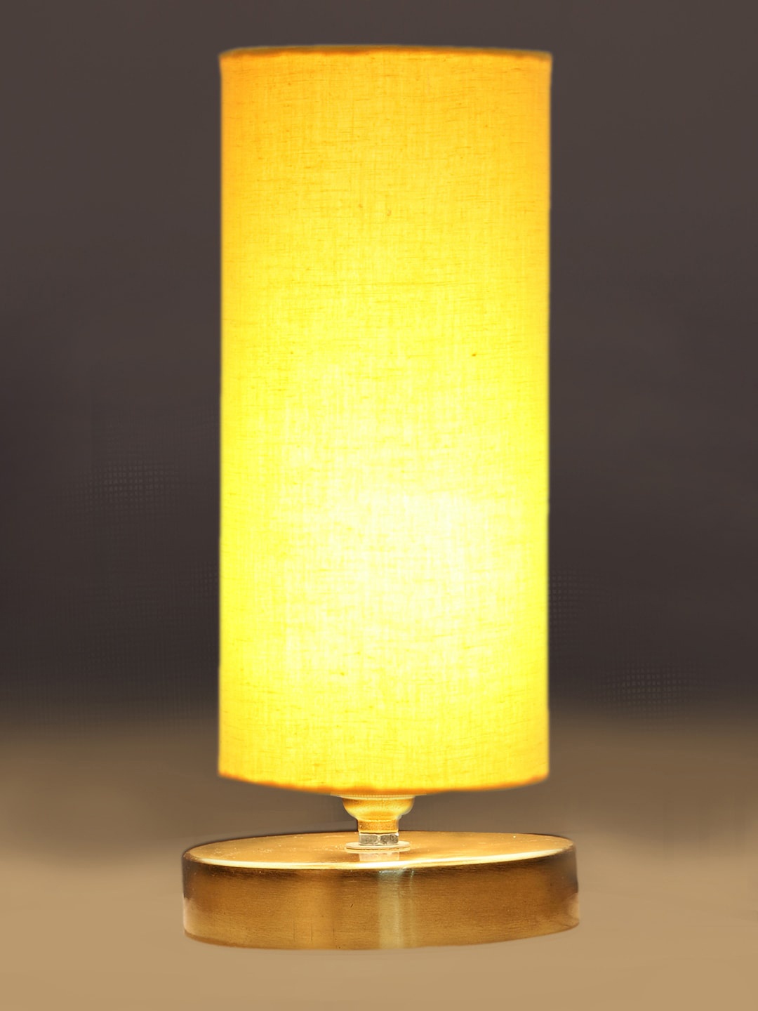 

Devansh Yellow Table Lamps With Wooden Base